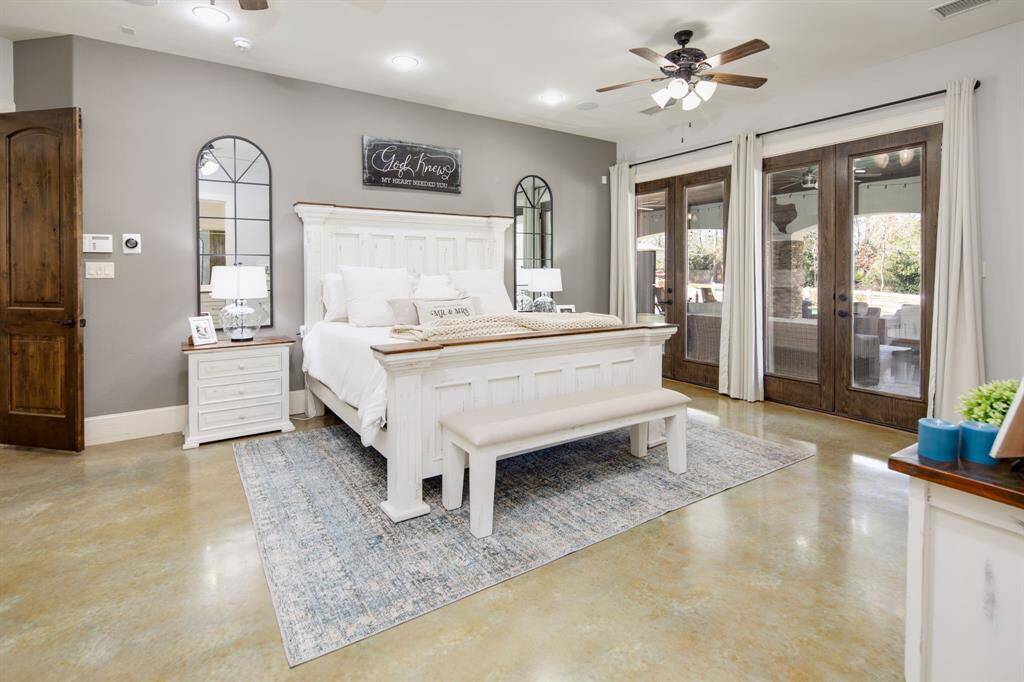 Another view of the stunning primary suite.