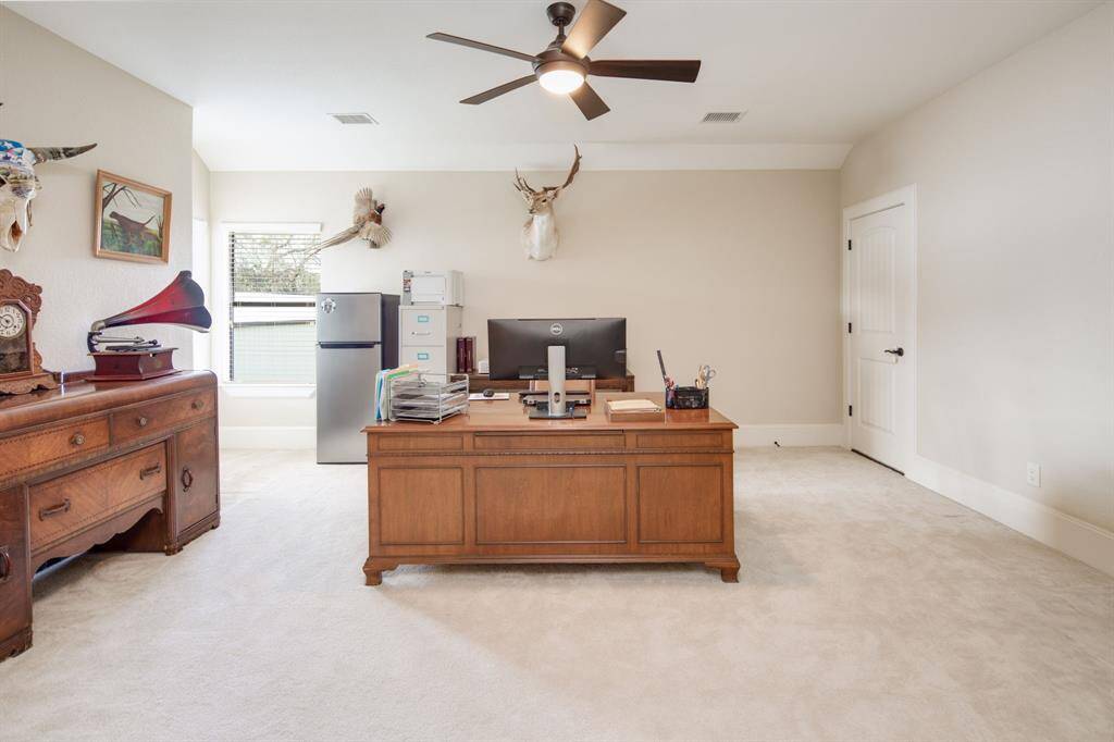 Currently being used as an office, this upstairs bonus room creates endless opportunties: think media room, game room, play room...