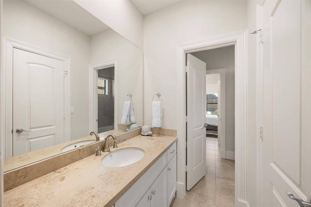 Private vanity area.