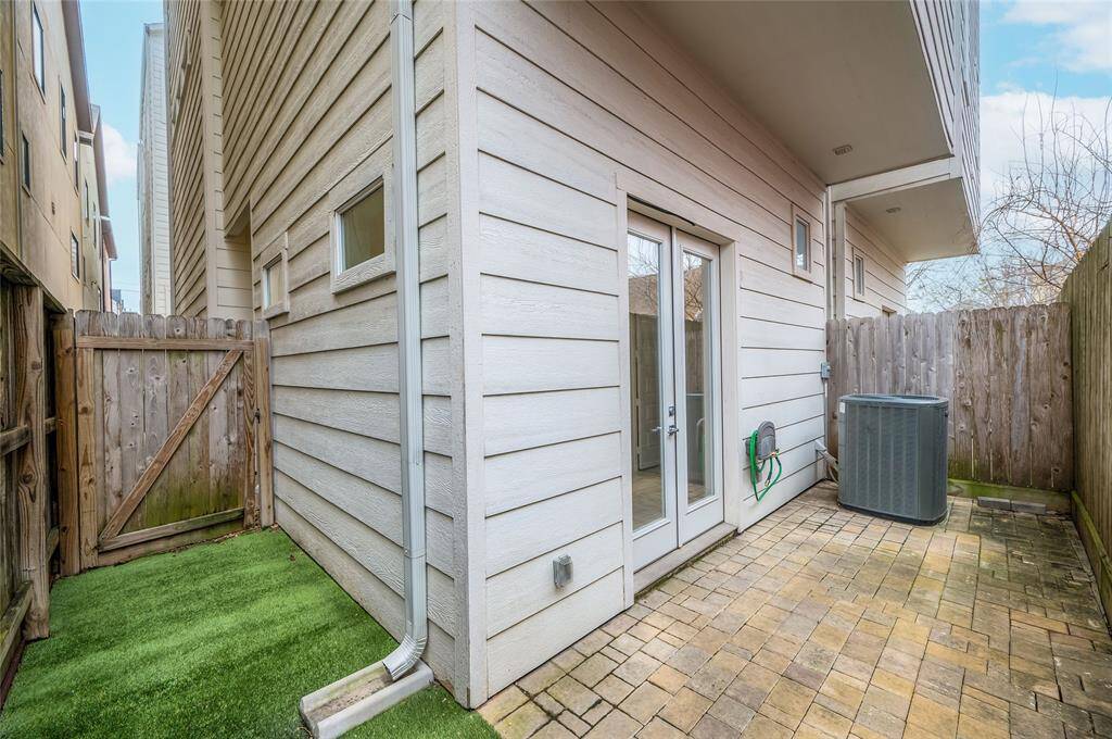 Fully fenced back yard where you can let your pet out for a bit, or enjoy some outdoor time. The gate leads to the front walk and drive.