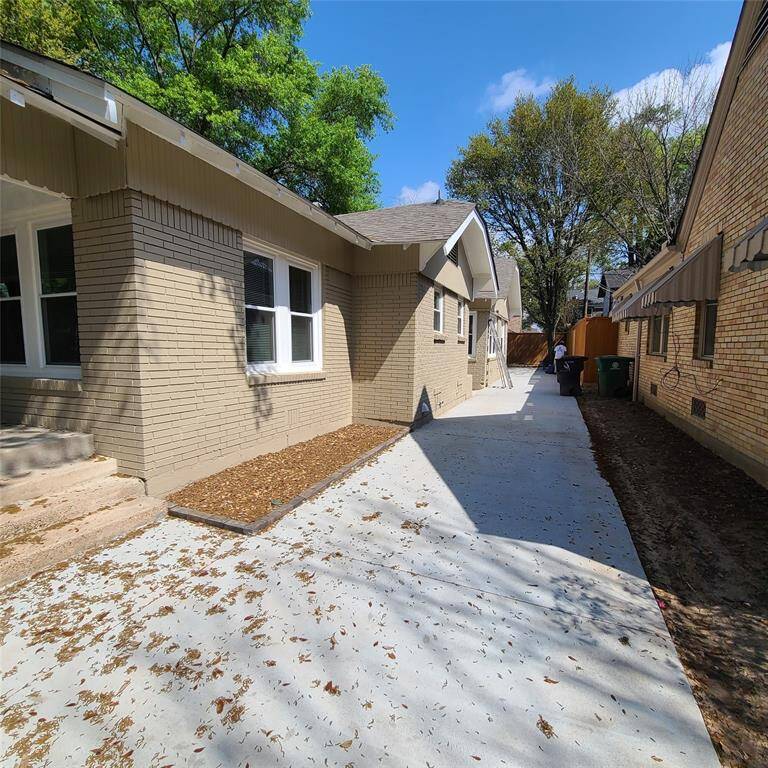 long, brand new driveway