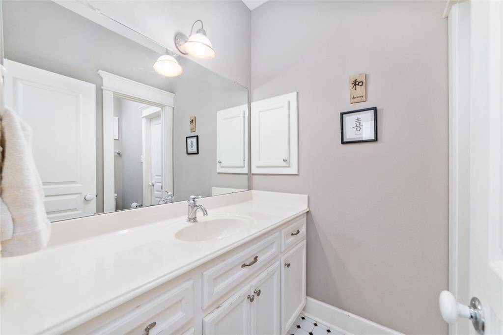 Bedrooms Two and Three share a Hollywood bath.