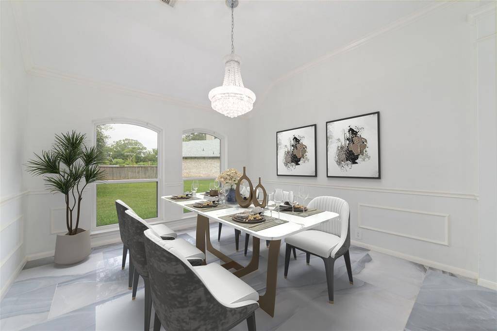Dining room. VIRTUAL STAGING