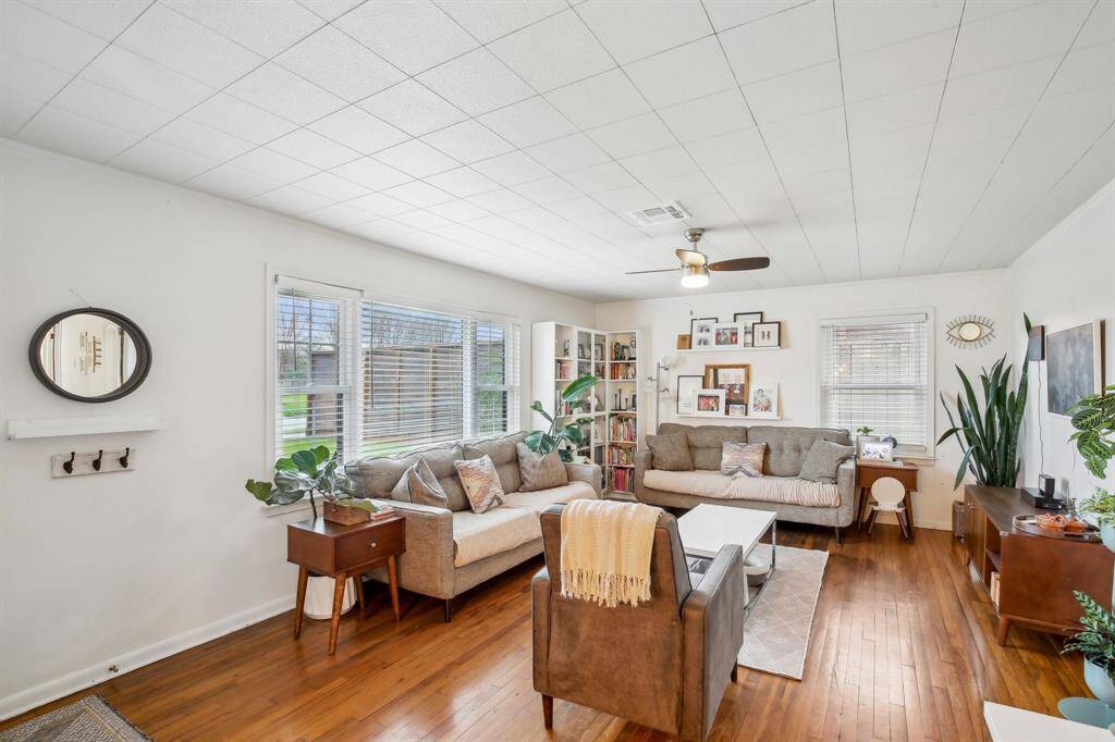 Bright, living room with large windows for natural light.