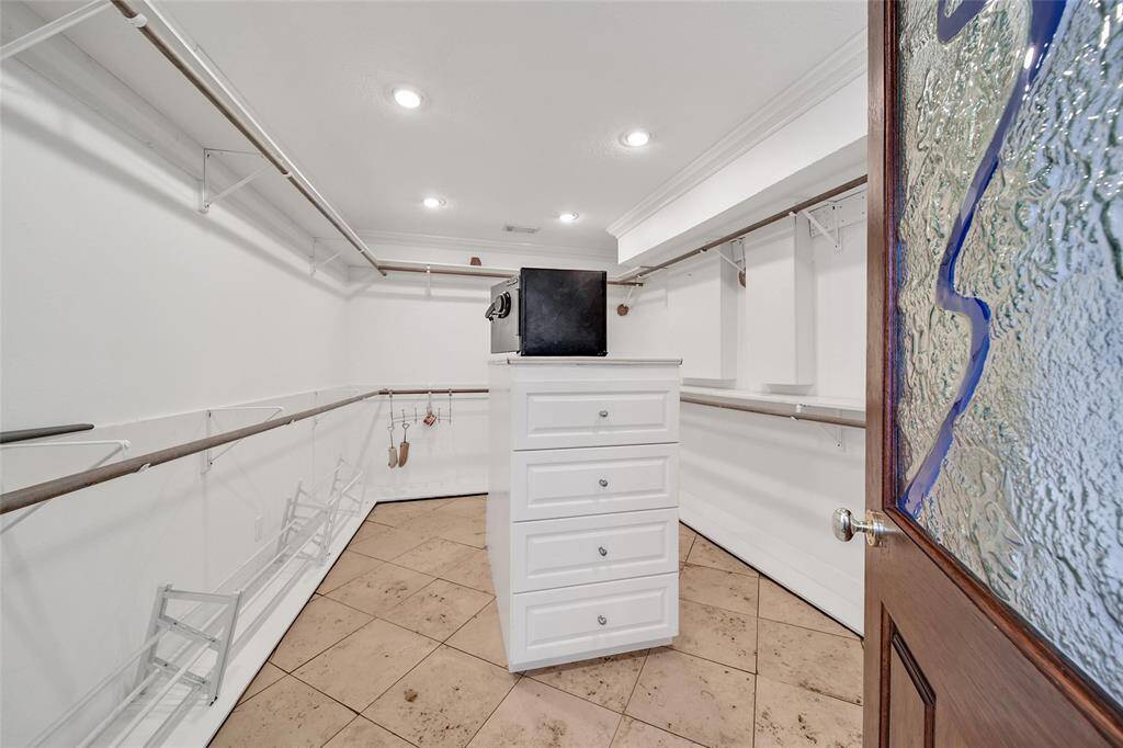Large primary closet.