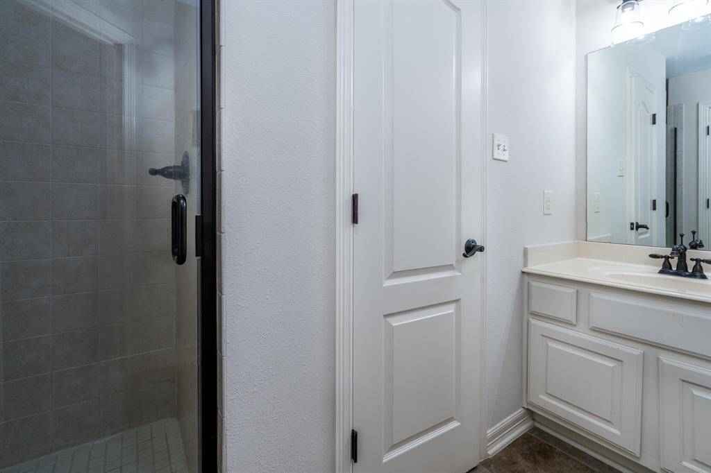 This is the full bathroom for the secondary living space.