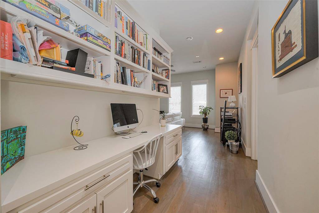 Study nook with storage