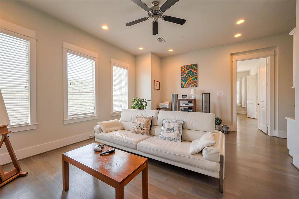 The game room has space to play and relax