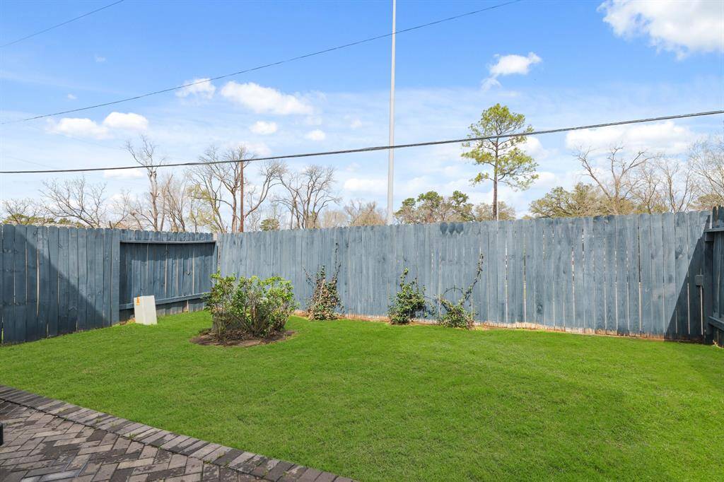 spacious backyard