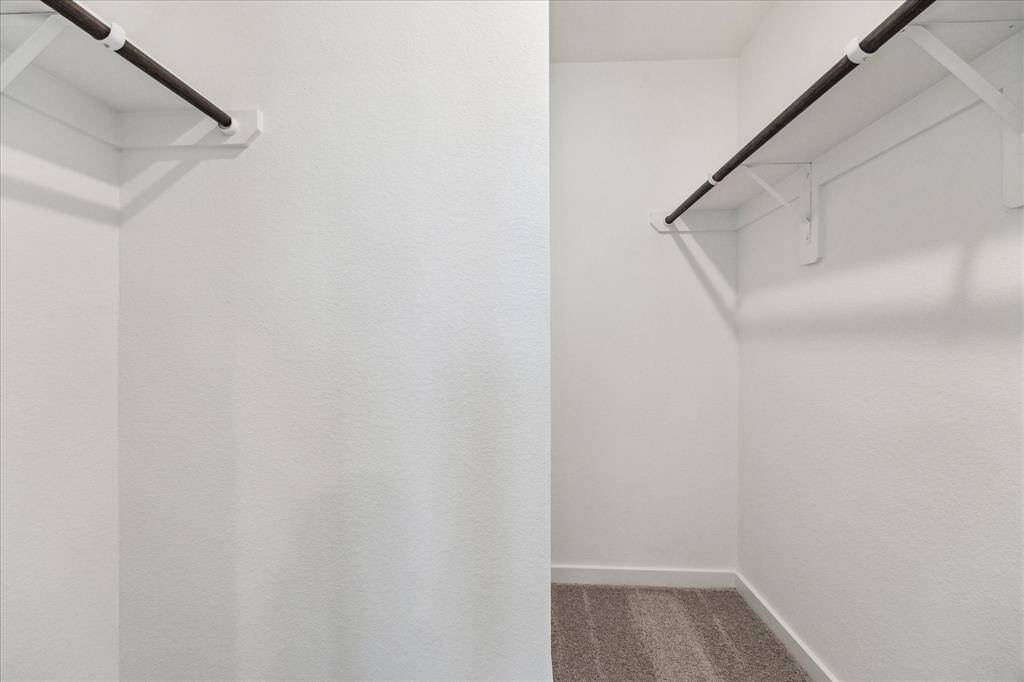 Walk in closet in the office/study