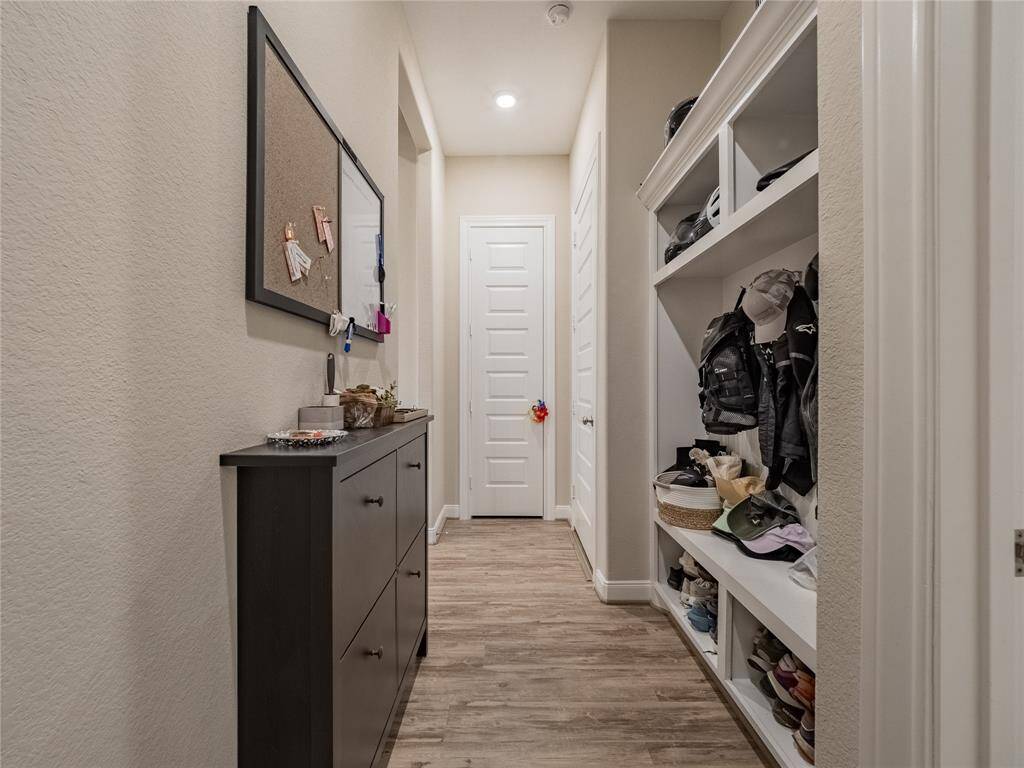 from the office you will come up on this hallway that is the mudd area entrance to garage and the laundry room
