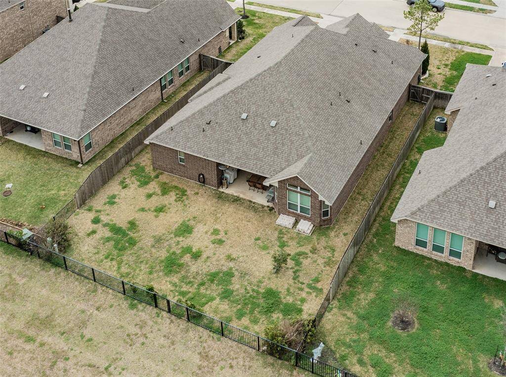 aerial view of the backyard-very spacious waterfront property