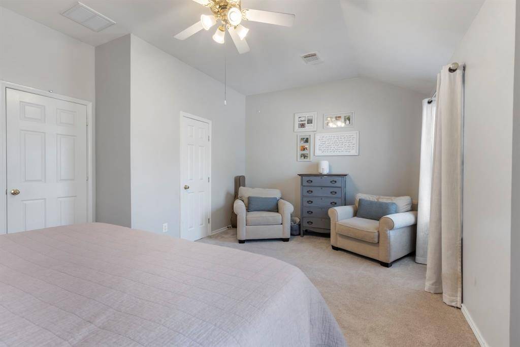 The primary suite offers enough room for a sitting nook or additional dresser for added convenience and comfort.