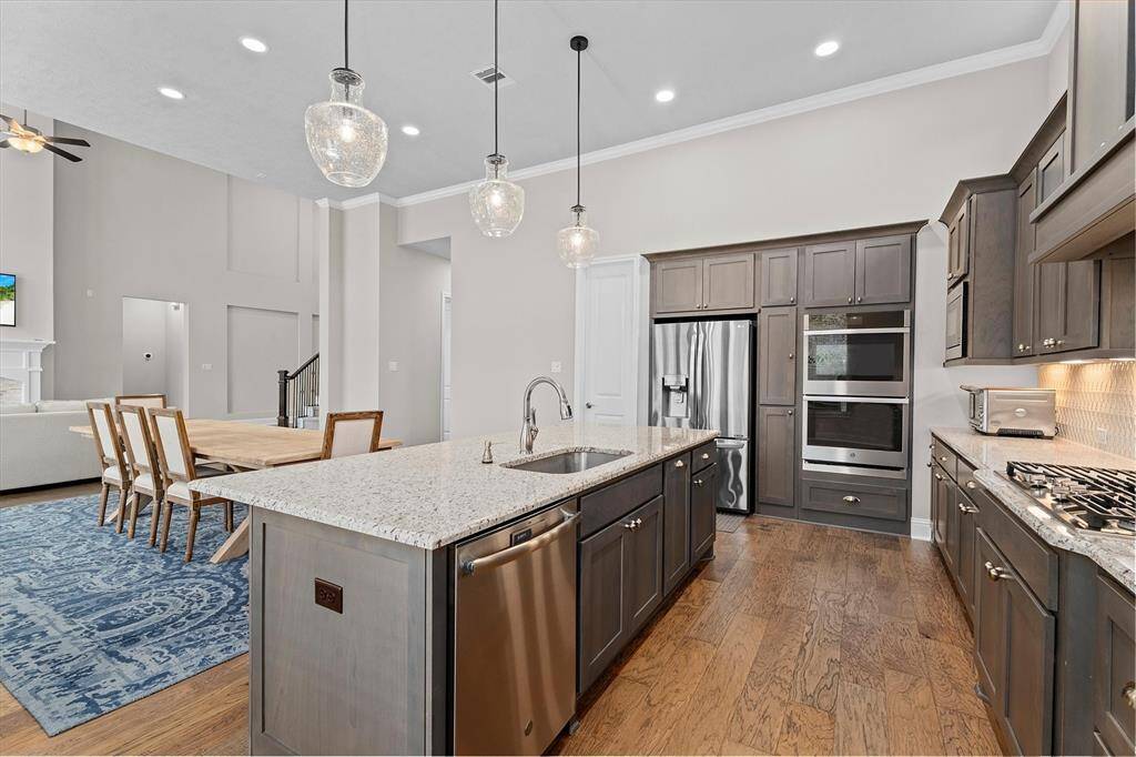 Kitchen is open to the rest of the living space making entertaining a breeze.