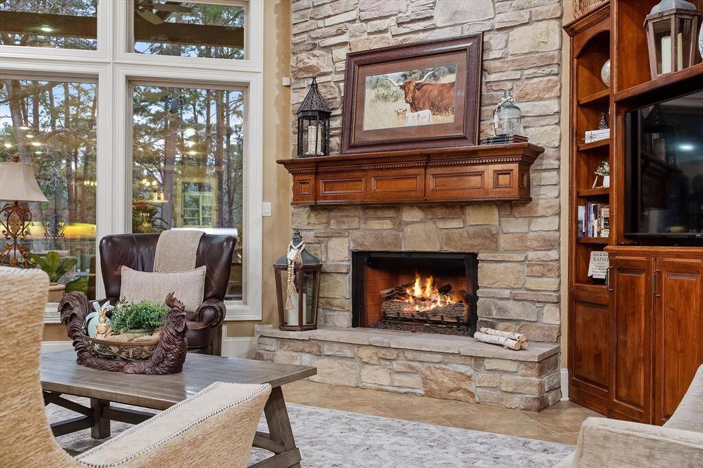 Beautiful Stone Fireplace