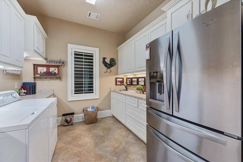 Utility Room has 2nd Refrigerator space plus sink and tons of cabinets