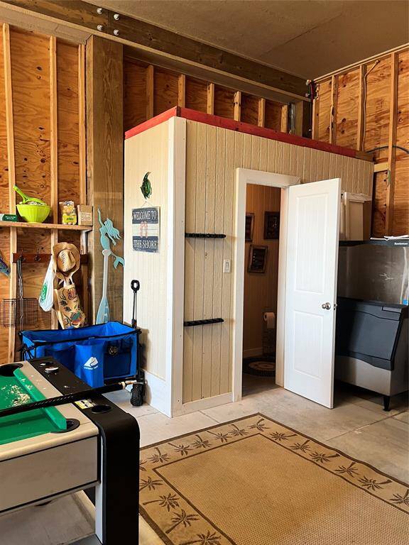 Convenient Half-bath in garage