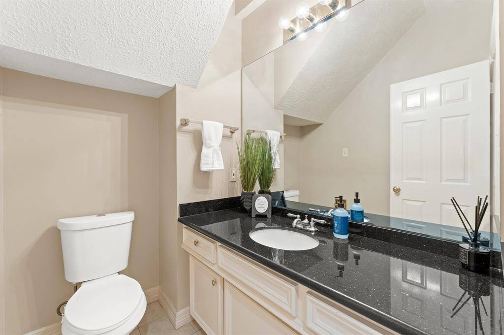 Spacious first floor half bath