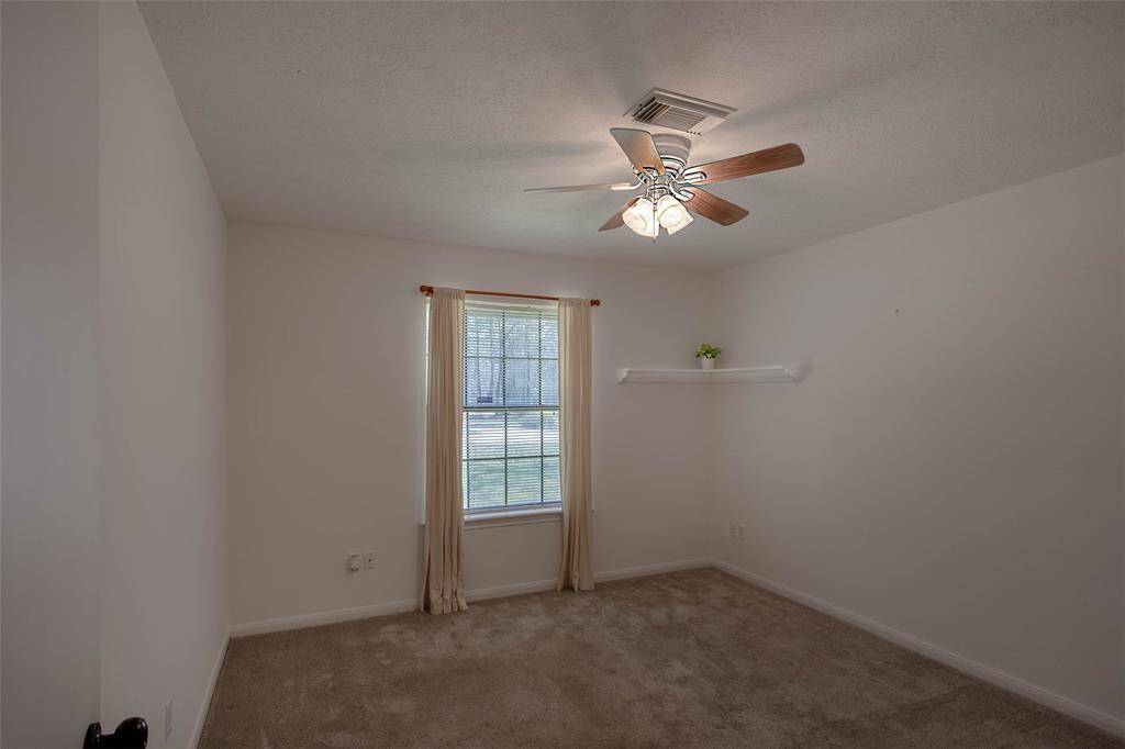 bedroom 3 has enough room for full bed and dresser with nice closet