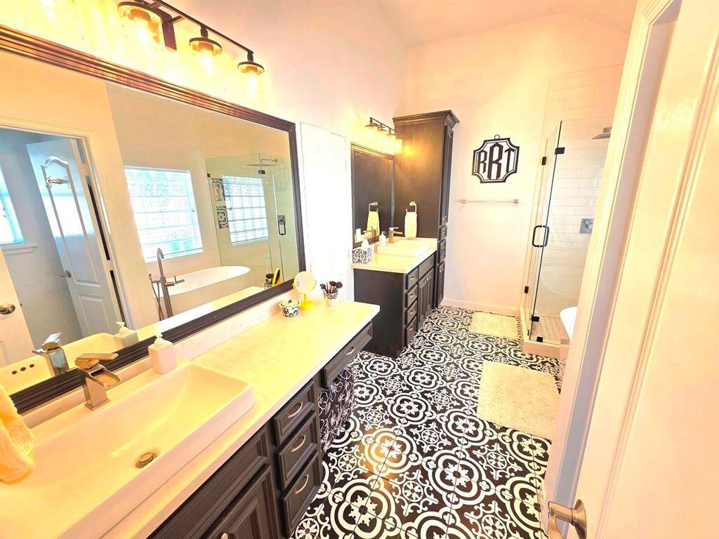 Very stylish and gorgeous primary bath that was totally remodelled