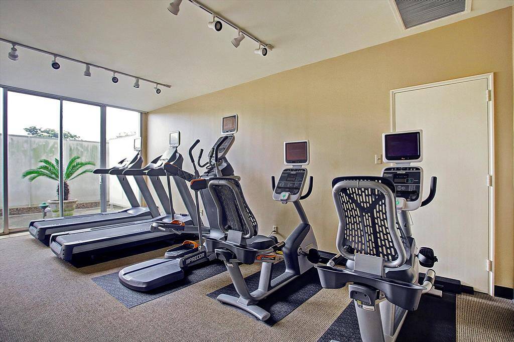 The building has 2 gyms.