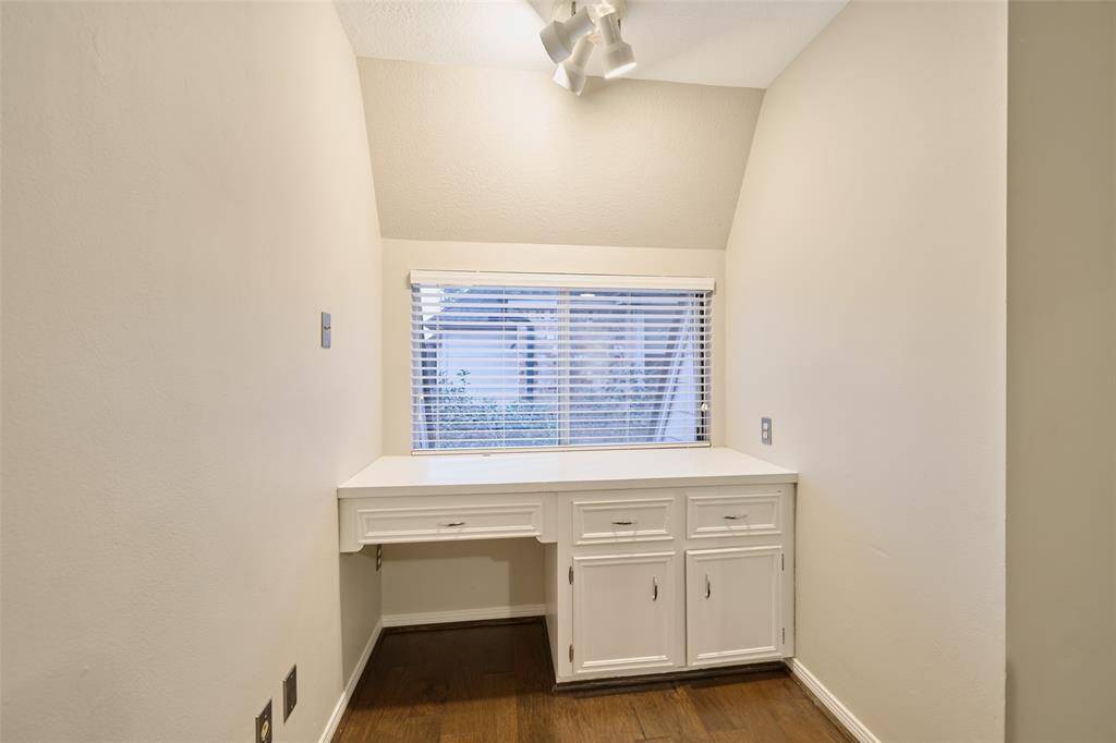 Nice built in desk in Bedroom 3.