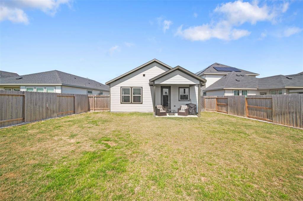 Large backyard with no homes backing to your home.