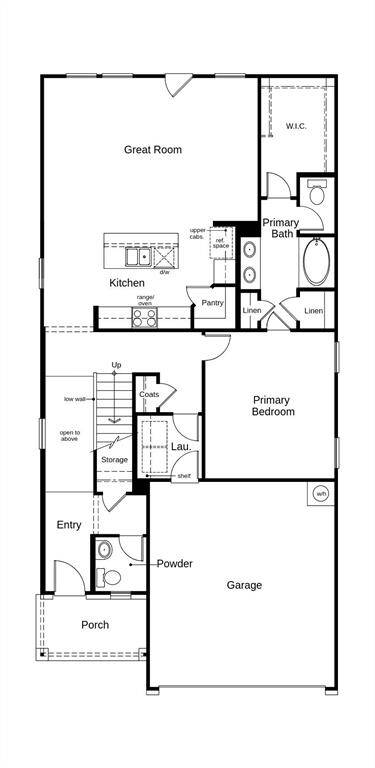 This floor plan features 4 bedrooms, 2 full baths, 1 half bath and over 2,400 square feet of living space.