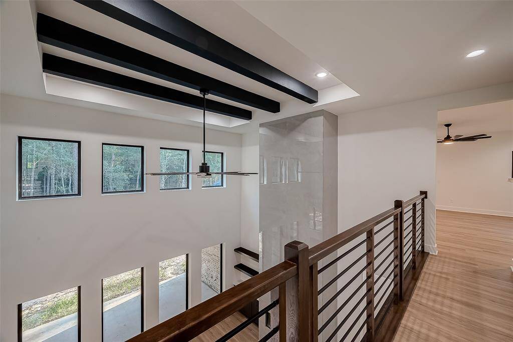 Walkway leading to the game room