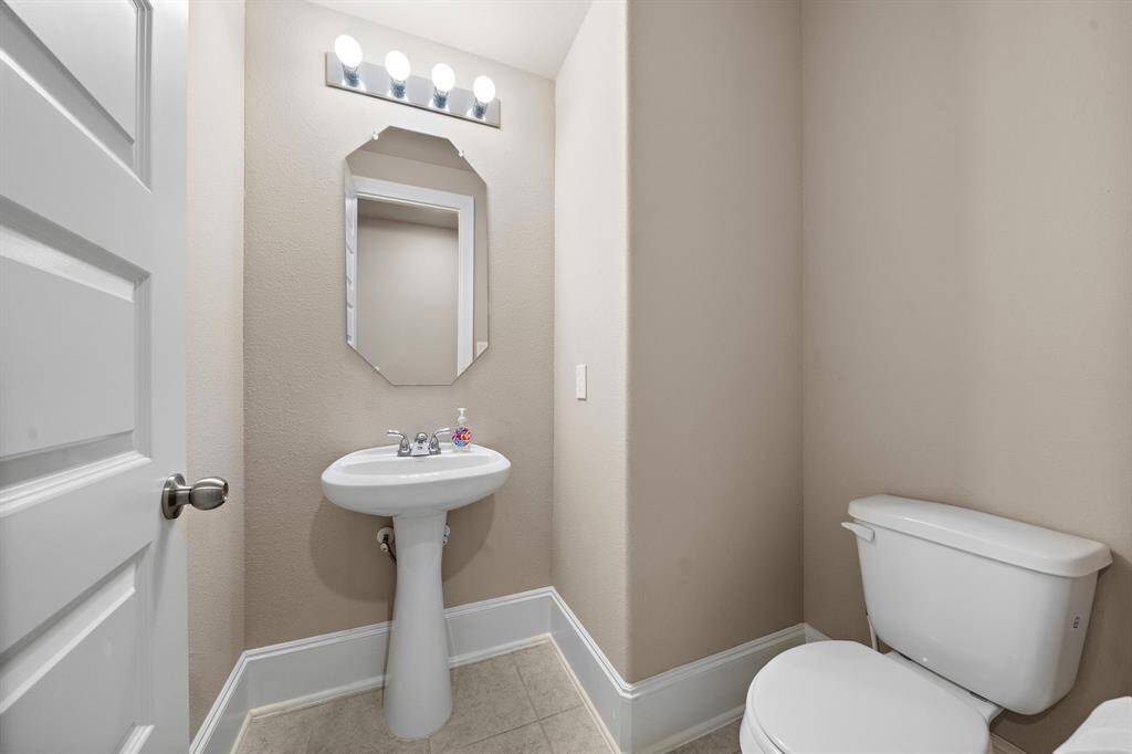 Half bath located first level