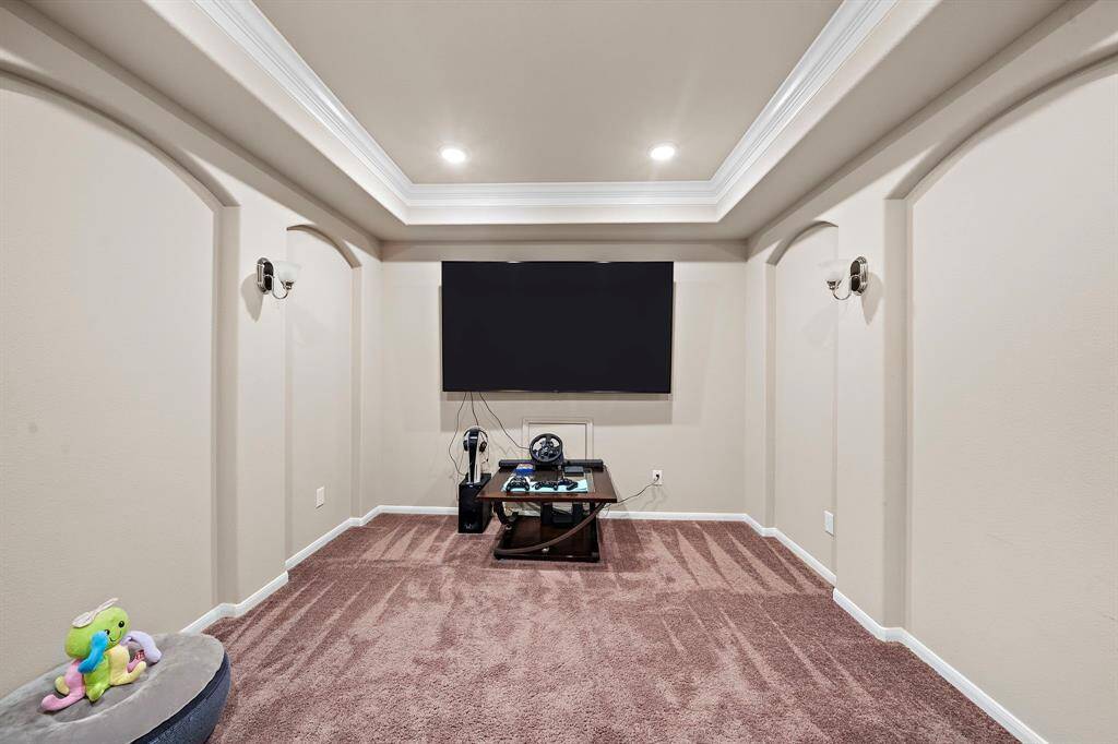 Media room located on the second level opposite of game room