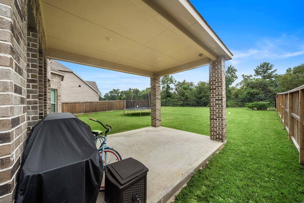Extended Patio on rear of home