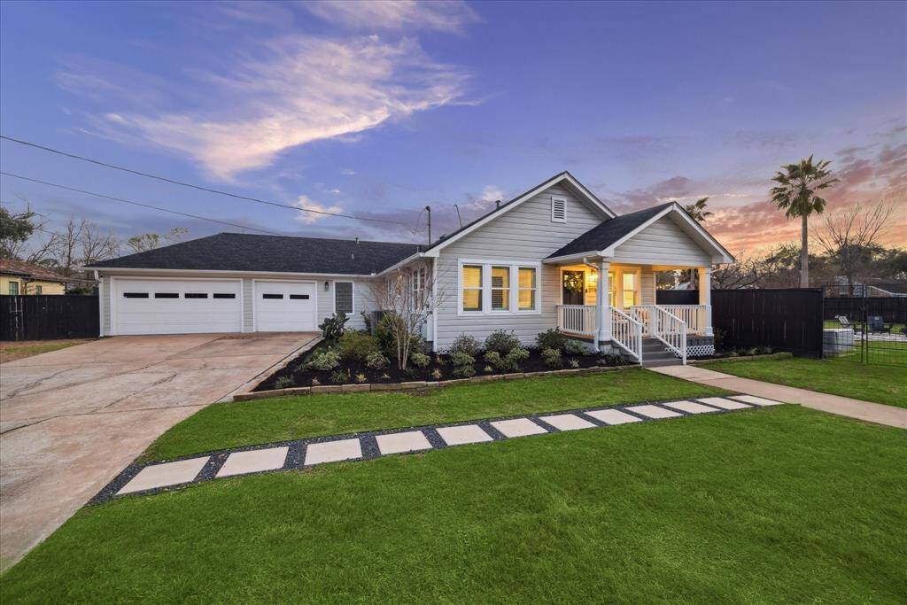 Home has been renovated inside and out, roof replaced, kitchen and baths, floors, lighting, pool resurfaced, much more.