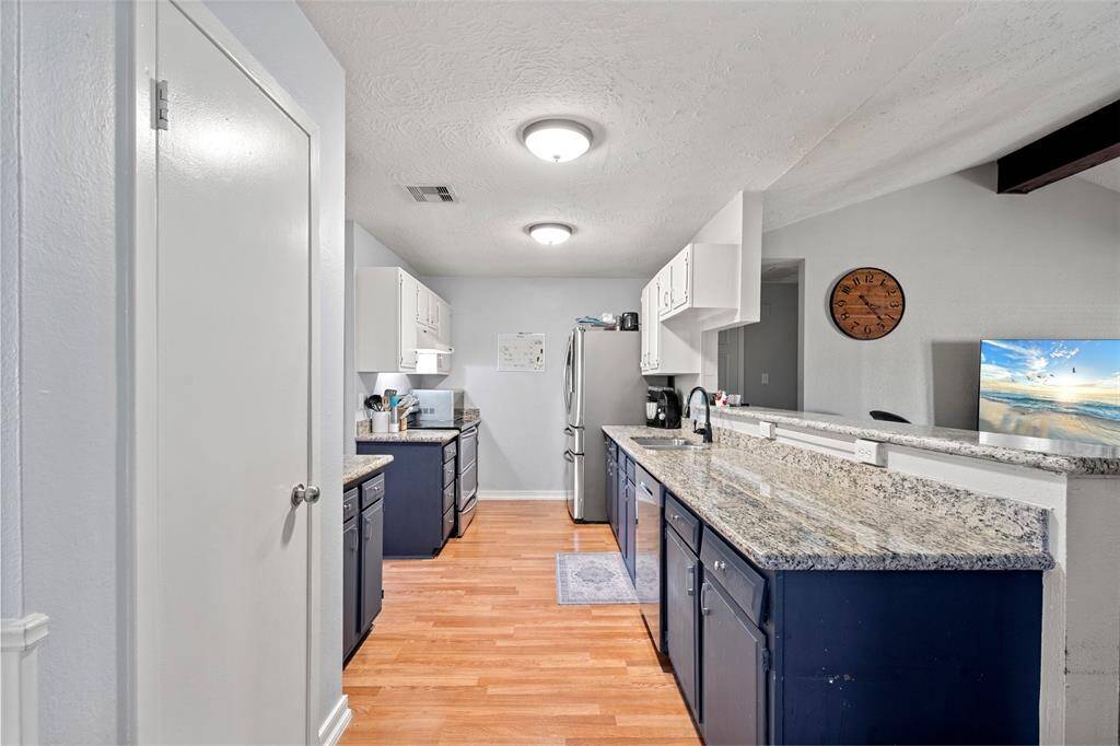 Kitchen with granite counter tops