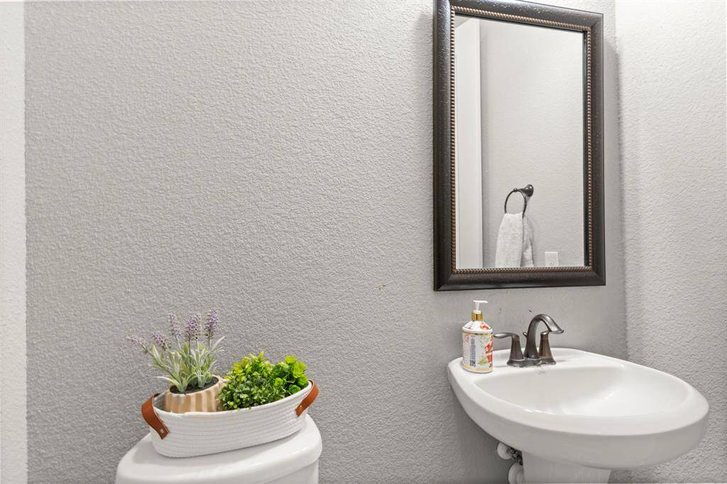 Half bath located on the 1st floor.
