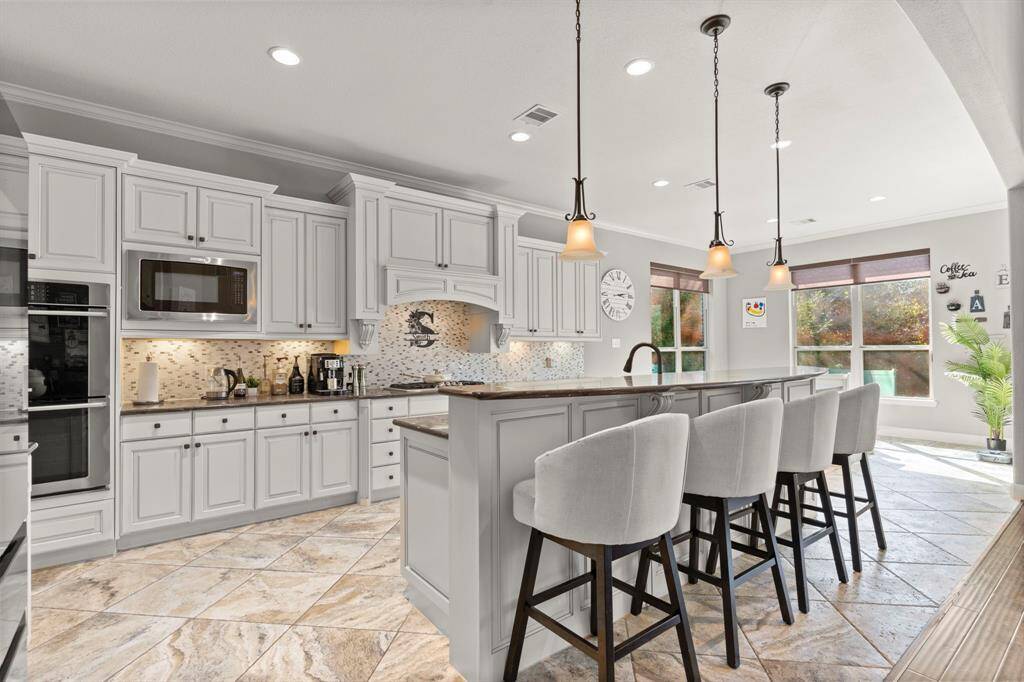 Open concept chefs kitchen.