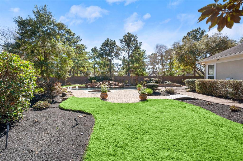 This backyard feels like you're in a park. So peaceful.