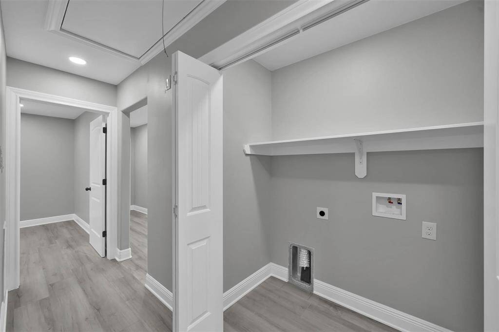 The laundry is centrally located between all bedrooms, making it easy to tackle everyone's lease favorite chore.