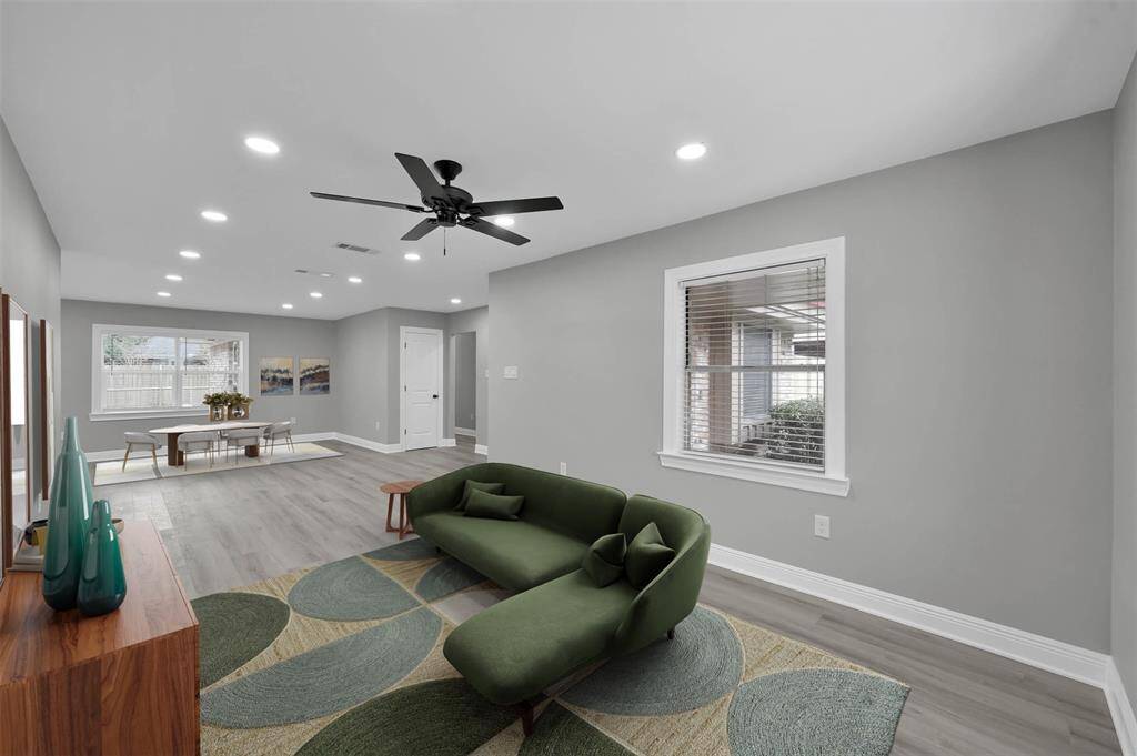 Open to the dining, this living room will be great for entertaining!*Digitally Staged