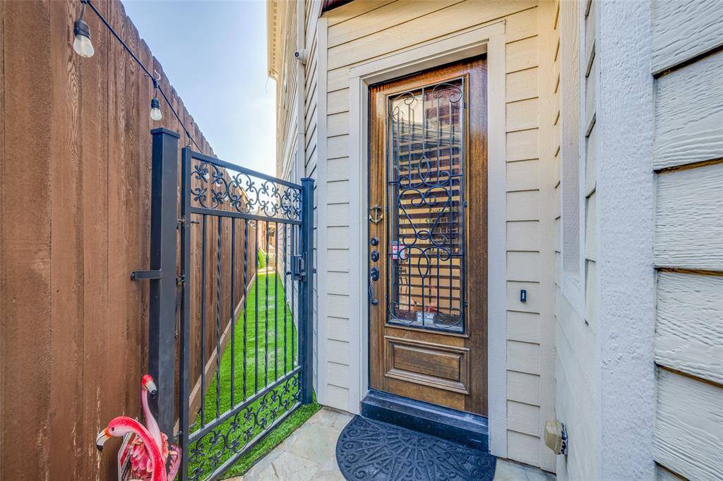 Gated access to front door & pool helps with security to this beautiful 3 or 4 bed home