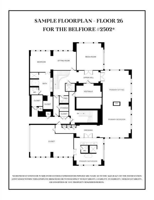 26TH FLOOR SAMPLE FLOORPLAN FROM KIRKSEY ARCHITECTURE