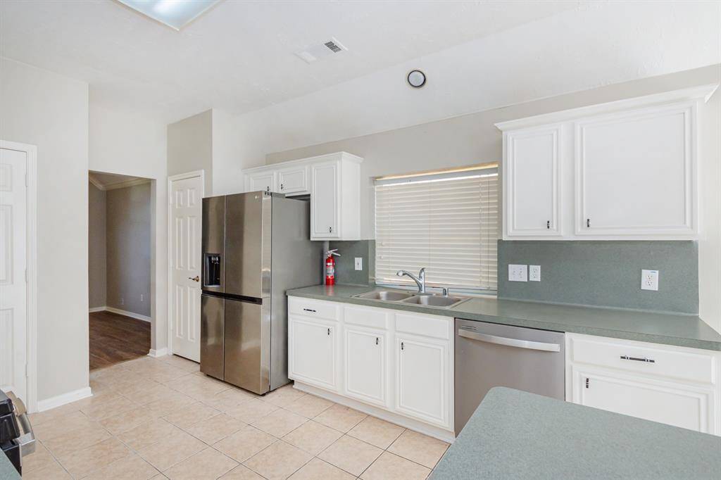 Stainless Steel fridge comes with the home!