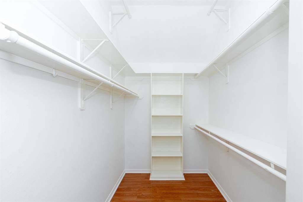 Walk in closet in primary