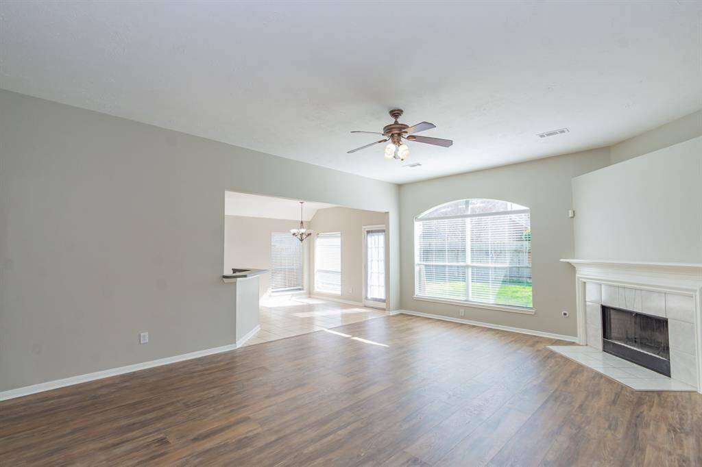 This living room is one to be proud of with the massive space it offers you! The entire interior of the home was painted in January 2025!