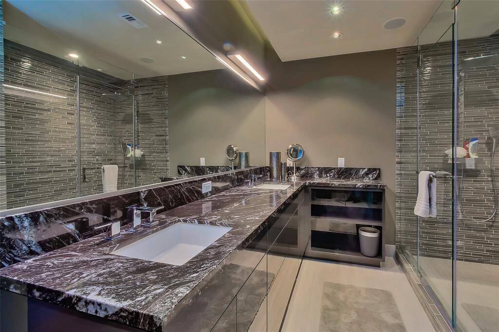 Master Bath with huge shower and the best harware in the industry!