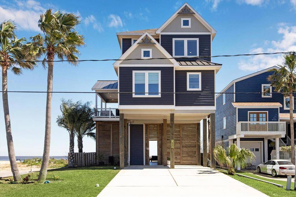 THE VIEW OF THE FRONT ALSO SHOWCASES THE HIGH ELEVATION.