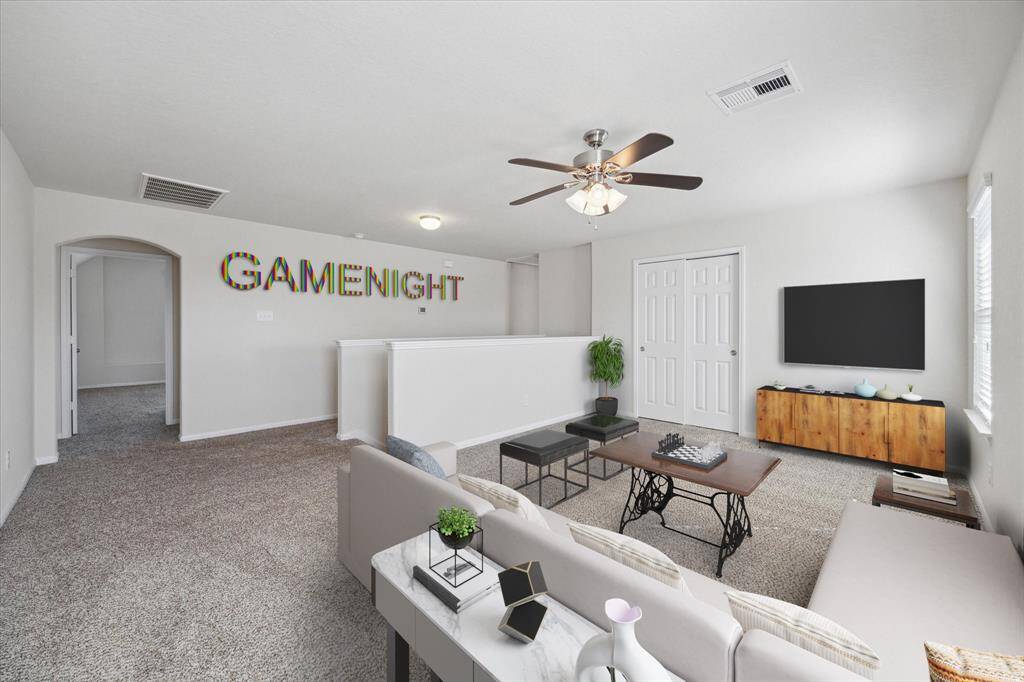 Image has been Virtually Staged to aid in understanding the home's spaces, dimensional perspective and how they interact with one another.