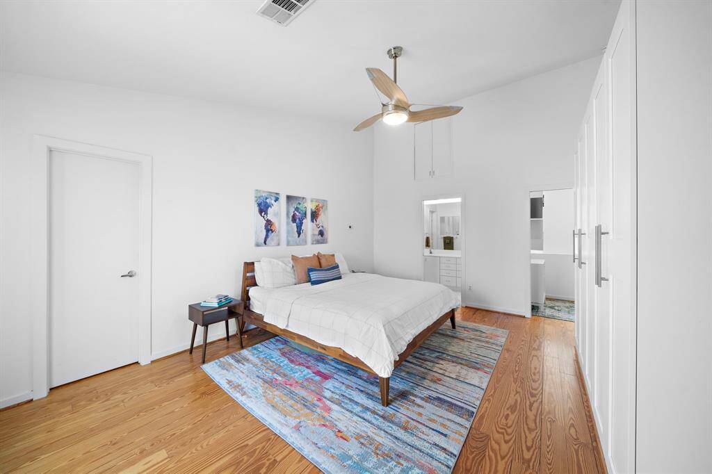 On the third floor you'll find the intimate Primary Bedroom with tall ceilings, a large window and an abundance of space.