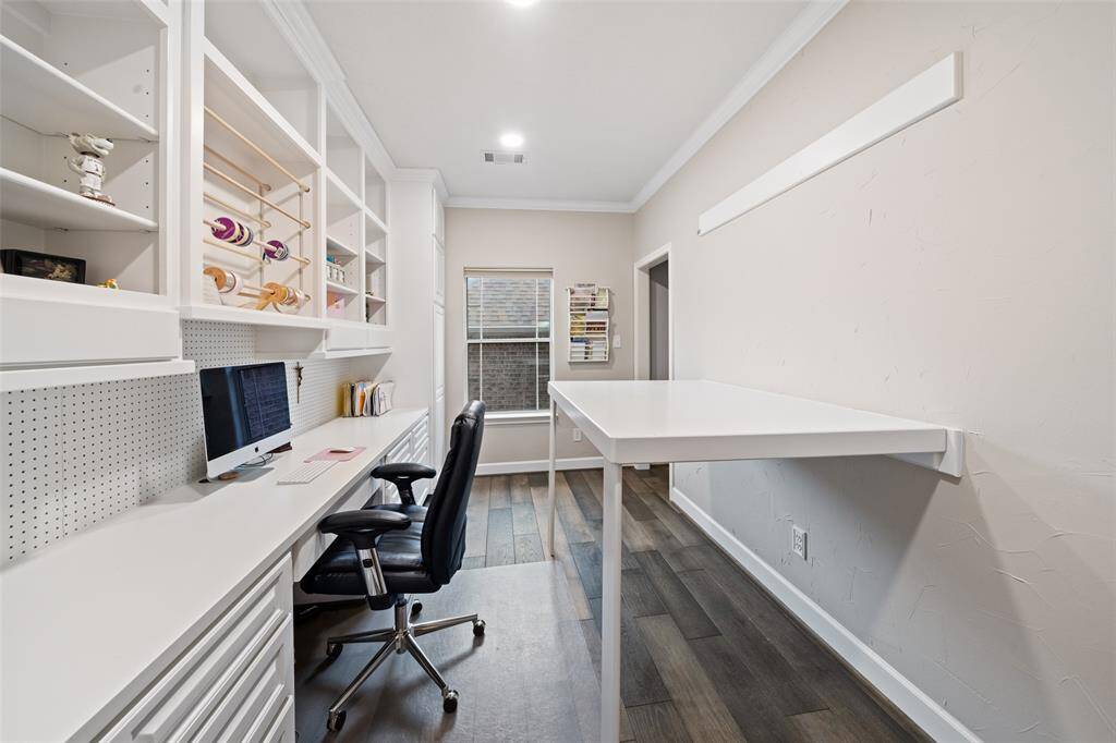 CRAFT ROOM WITH FOLD DOWN DESIGNER AREA