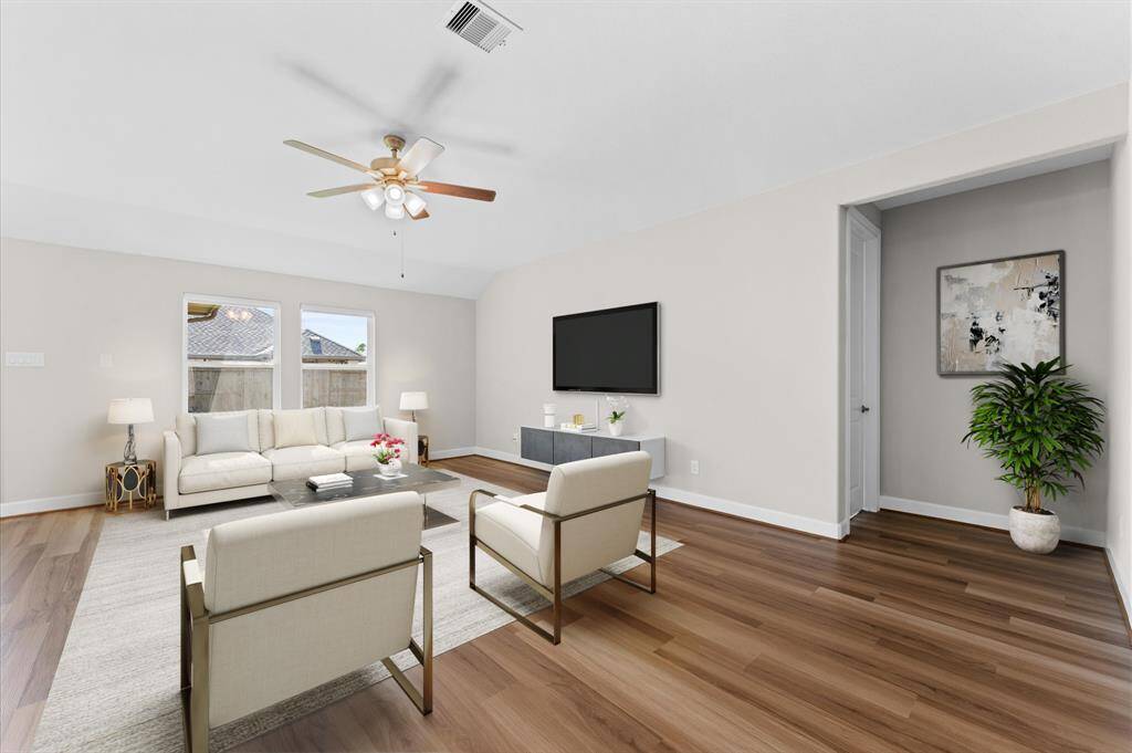 The heart of relaxation, this living room is both spacious and inviting.